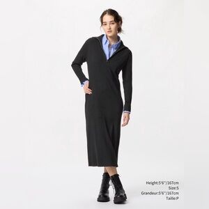 Uniqlo Half Zip Knit Dress
